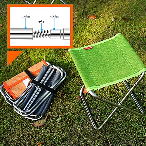 Chaise de pêche pliable et portable orange pour barbecue - 7