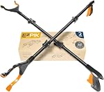 Ezpik 43" Outil pliable de reacher pour les aînés - Grabbers for Elderly Grab It Atteindre outil de prise de main lourd de service outil supérieur - Bâton de griffe pour atteindre les aides (43" (Boîte de 1))