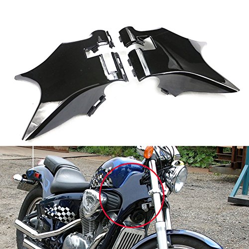 Alpha Rider ABS Plastic Frame Neck Cover Cowl for Honda Shadow VT600 VLX 600 STEED400 Black