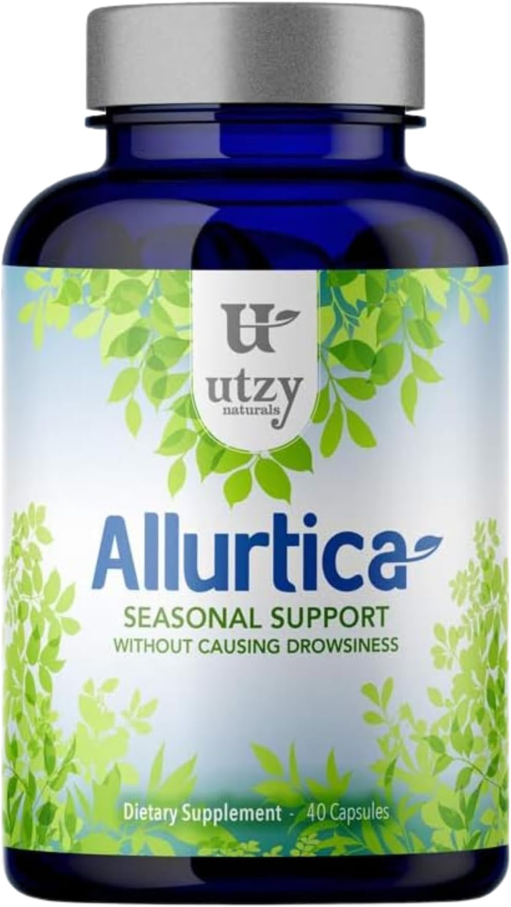 - Utzy Naturals Allurtica | Sinus & Respiratory Support Supplement with Quercetin and Stinging Nettle | Seasonal Support for Adults & Kids | Non Drowsy | 40 Capsules