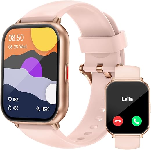 ASIAMENG Smart Watch for iOS and Android Phones IP68 Waterproof, Fitness Tracker Watch with Heart Rate/Sleep Monitor Steps Tracker Calories Counter Smartwatch for Men Women