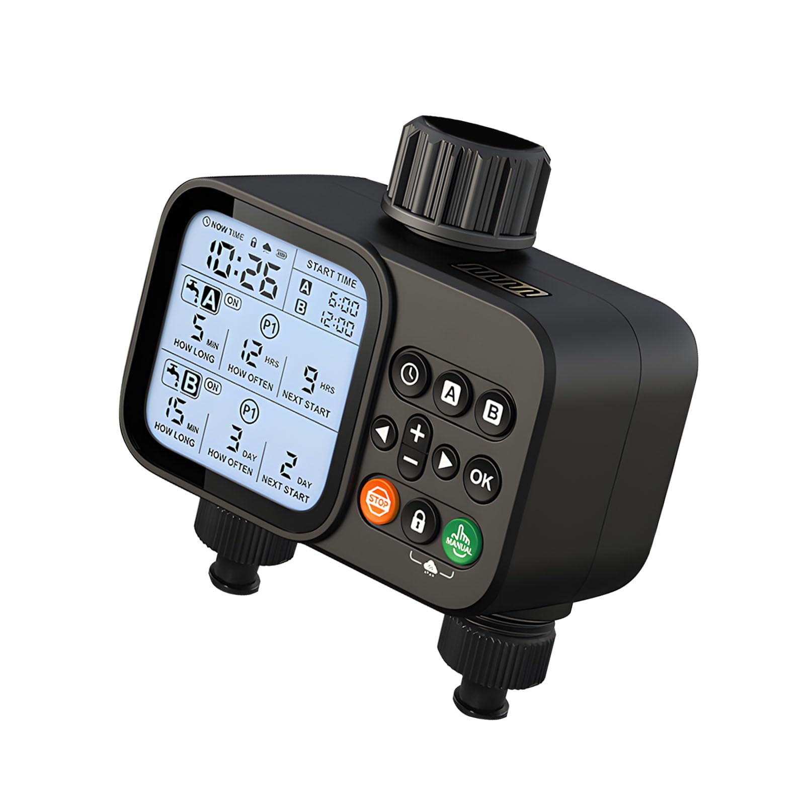 Automatic Watering Timer for Garden Yard with LCD Screen and Customizable Programs Smart Watering Timer