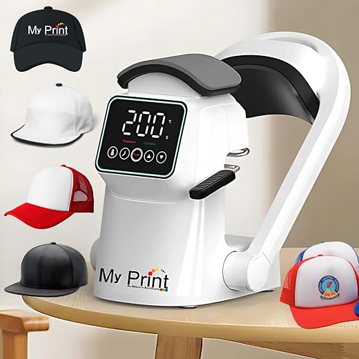 MY PRINT | Cap Printing Machine | with Automatic Pressing | Professional NTC Real-time Temperature Control | Touch Operati...