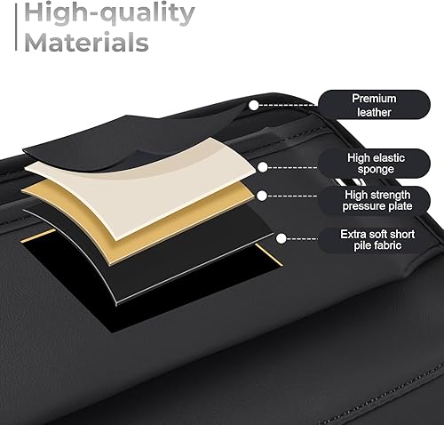 Miniatura 5 de Relleno de espacio para asiento de automóvil, organizador lateral universal de cuero de alta calidad para asiento delantero, caja de almacenamiento