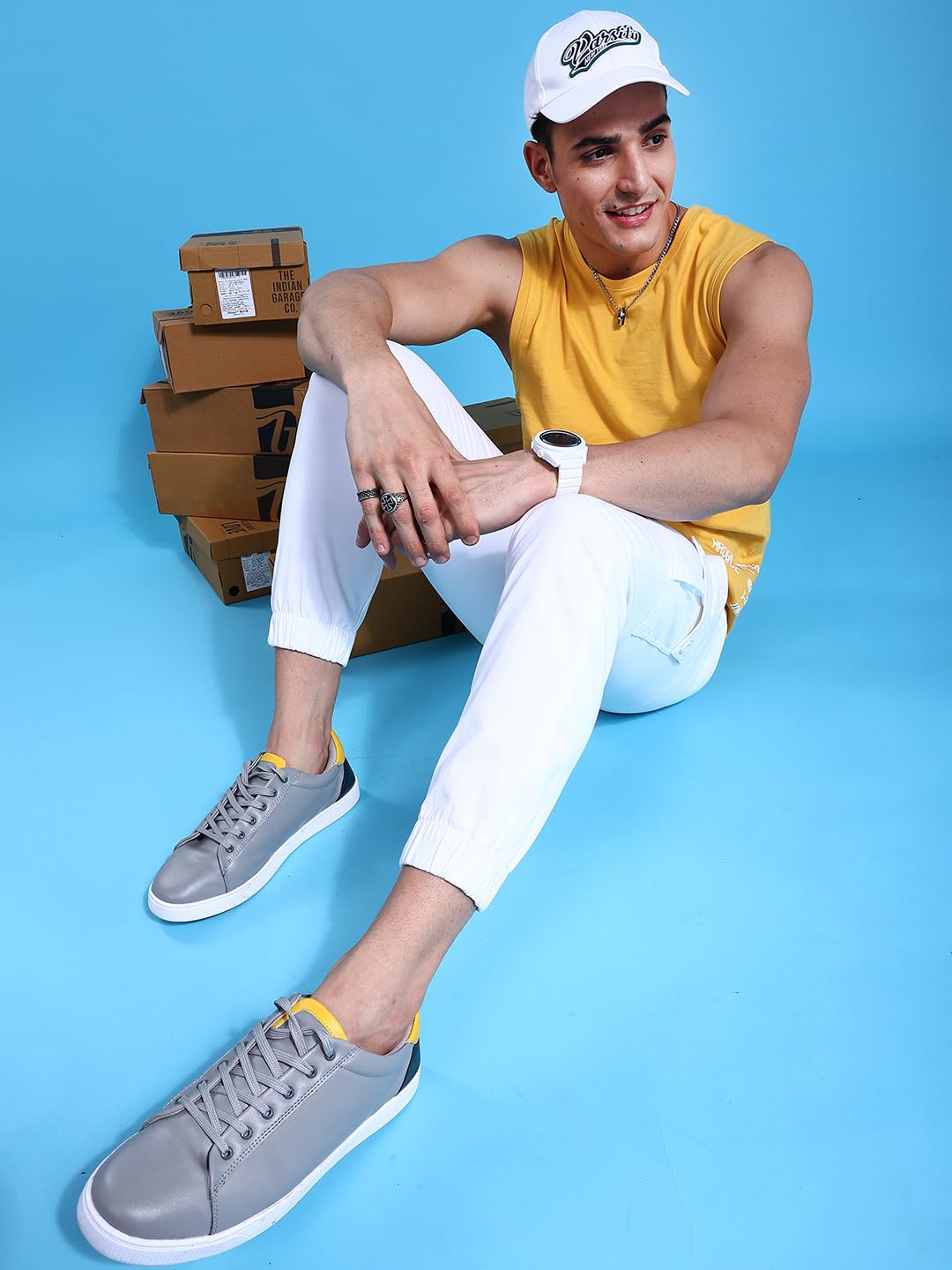 Casual Cuffed Cargo Slim Fit White 32 3