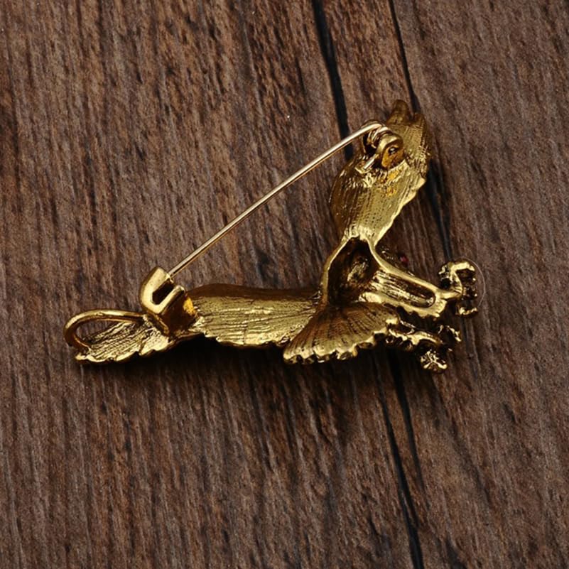 Image of GALPADA 2pcs Vintage Eagle Brooch Gold Plated Animal Hawk Lapel Pin Flying Bird Breastpin for Women Men Jewelry Gift, 5.00X3.20X1.50CM, 0WHB14U310MAXMDW542IUJK