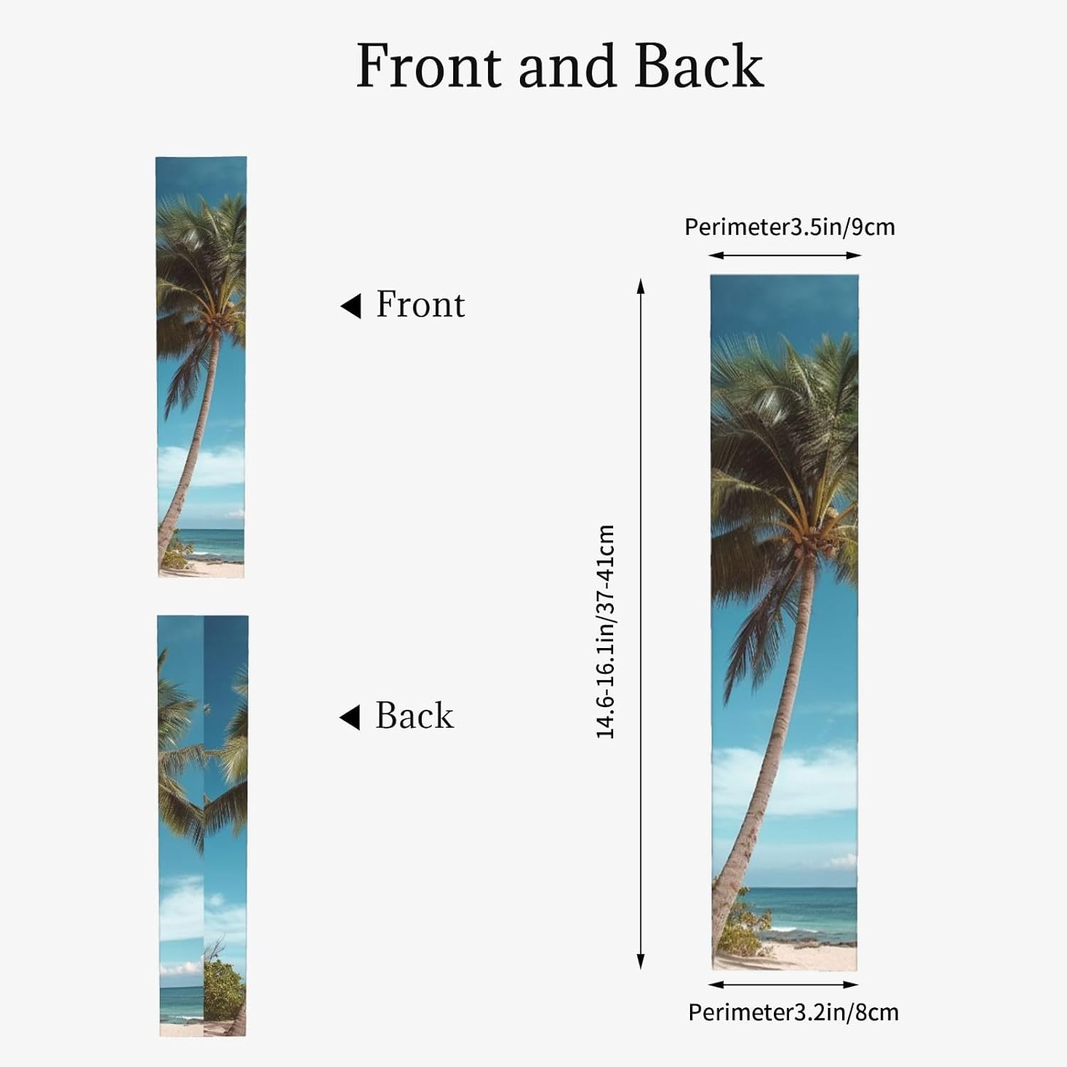 Cooling Arm Sleeves UPF 50+ UV Sun Protection Arm Covers, Straight Style | Beach Coconut Tree Sports Arm Sleeves For Women Men, Seamless Compression Ice Silk Sleeves, Tattoo Cover