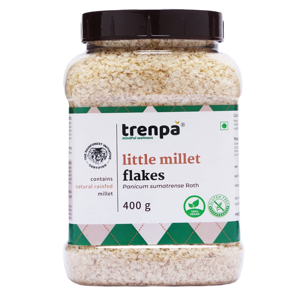 See full amazon price history chart for TRENPA Little/Kutki Millet Poha Flakes (Saamai/Saame), 400g | Healthy Breakfast Cereal | Diabetic - Friendly | Low Cholesterol, Gluten-Free, High-Fibre Food TRENPA Little/Kutki Millet Poha Flakes (Saamai/Saame), 400g | Healthy Breakfast Cereal | Diabetic - Friendly | Low Cholesterol, Gluten-Free, High-Fibre Food (B0BNC48CR4) Amazon Price History, Amazon Price Tracker