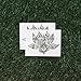 Tattify Intricate Lotus Temporary Tattoo - Padma (Set of 2) - Other Styles Available - Fashionable Temporary Tattoos - Long Lasting and Waterproof