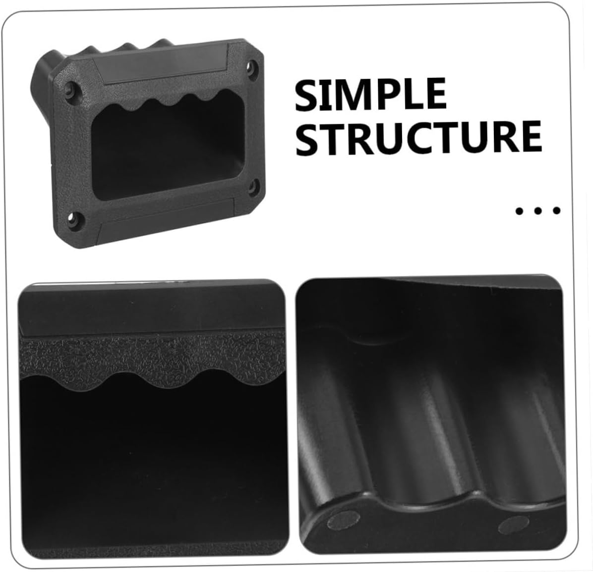 Gadpiparty 24pcs Recessed Plastic Speaker Handles Audio Speaker Accessories for Stage Cabinets Decorative and Practical Carry Grasp Handles