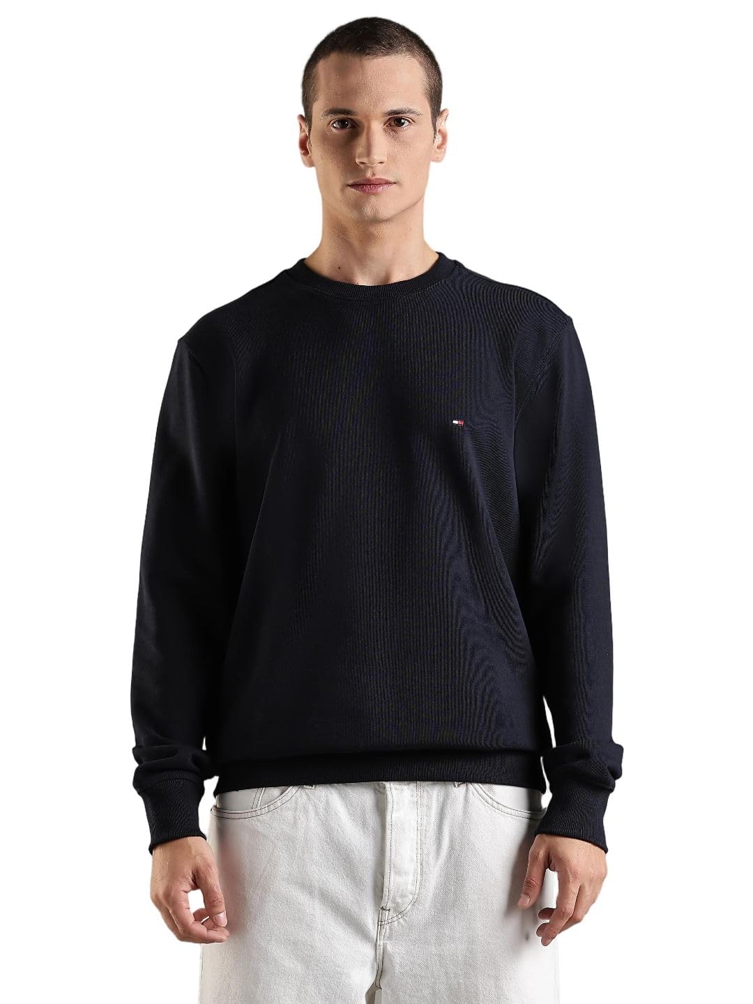 tommy hilfiger Solid Regular Fit Cotton Sweatshirt-picture-10