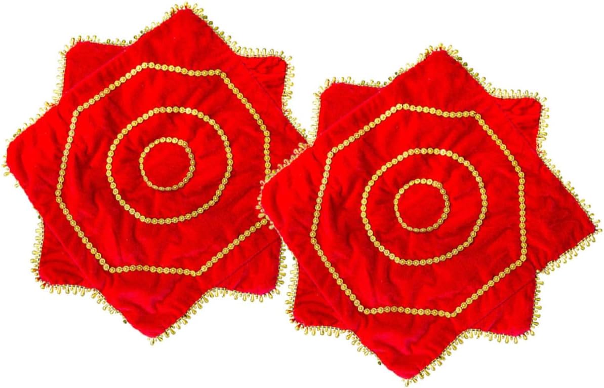 2pcs Performance Handkerchief Men Dance Handkerchiefs Chinese Style and Rotating Flower Design
