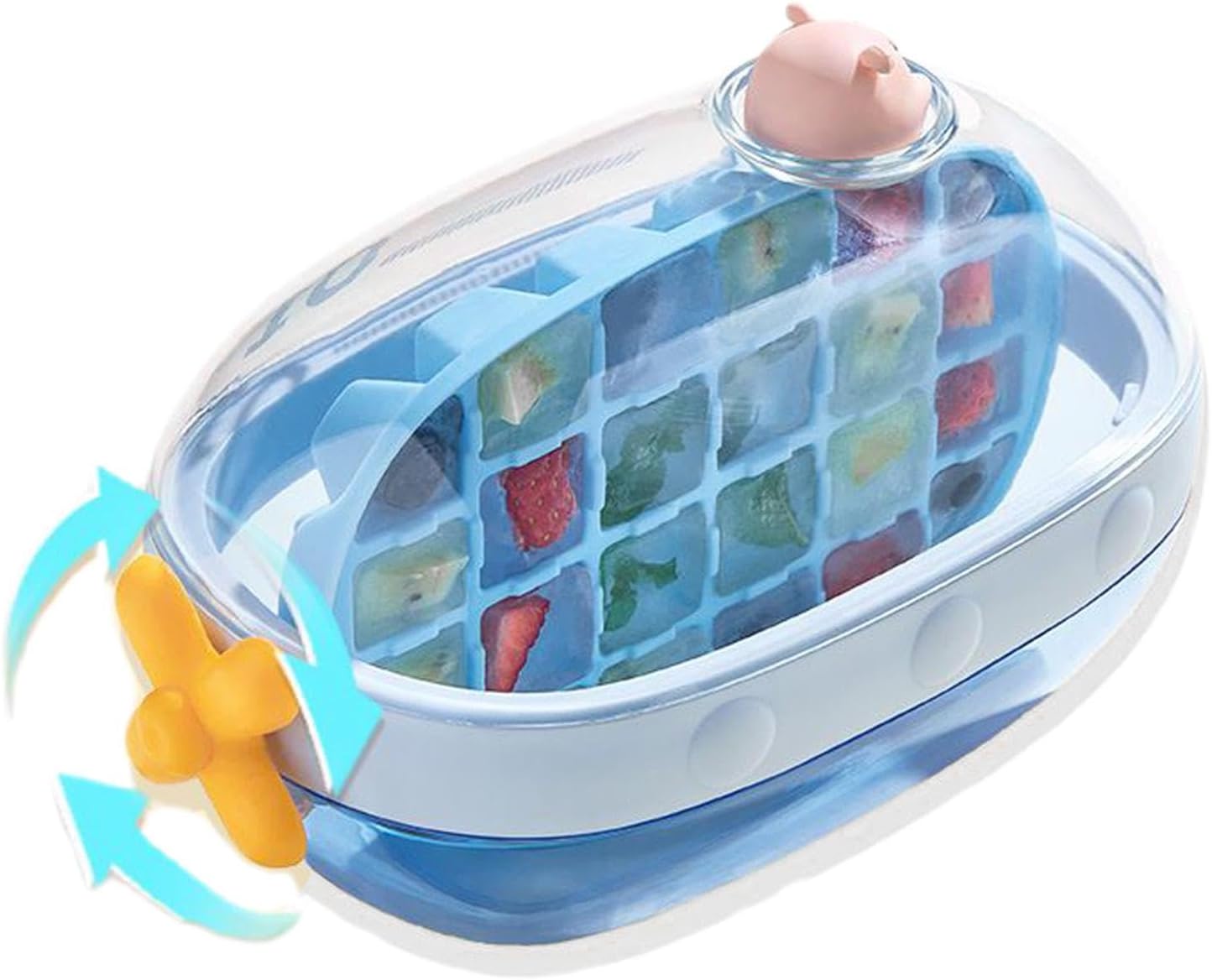 Ice Ball Maker Mould, Ice Cube Mold for Freezer,Easy Release Ice Mold Factor with Lid - Multifunctional Whiskey Making Safe Cube Tray for Ice Cream