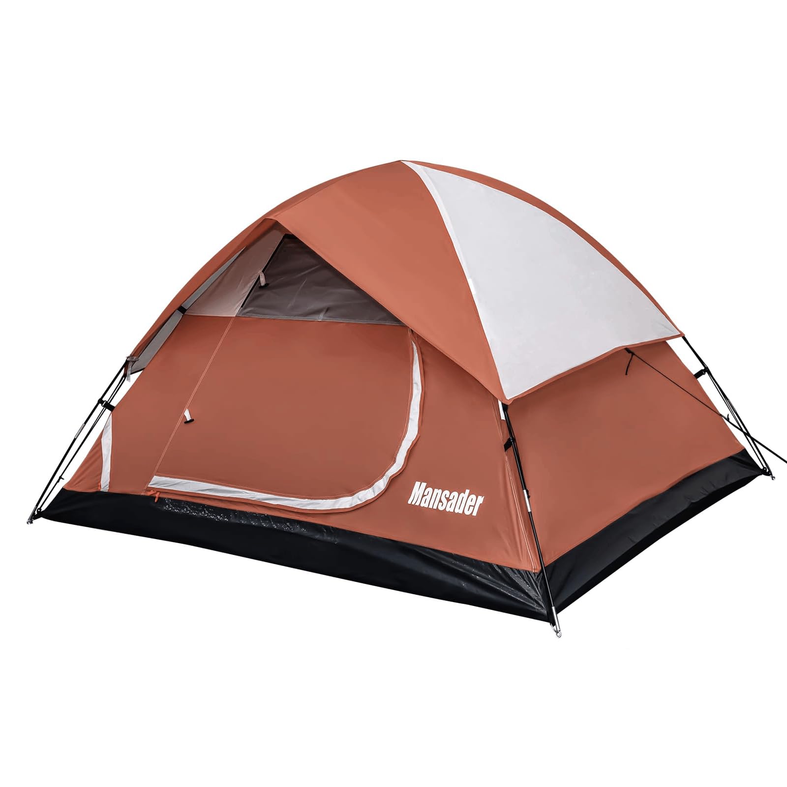 Mansader 2-3 Man Tent Waterproof Windproof, Lightweight Easy Set Up Dome Tent with Carry Bag for Outdoor Garden Backpacking Hiking Travel