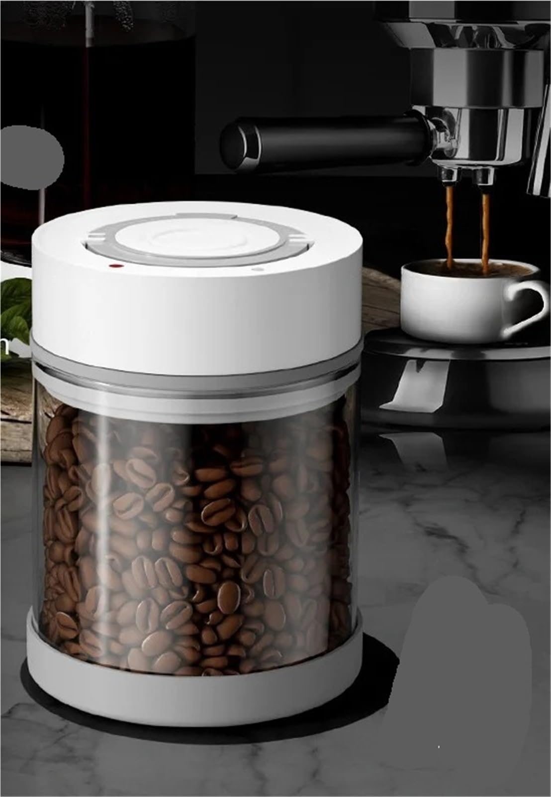 Vakuum-Kaffeebohnen-Glas-Vorratsglas, große Organizer-Dosen Für Cafés(1350ml)