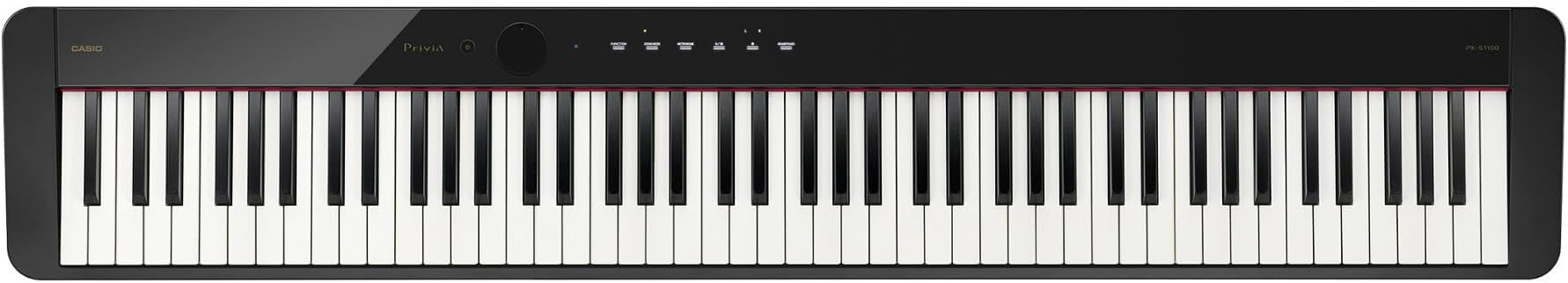 Casio Privia 88-Key Digital Piano with Casio CS68 Stand, Slim Design, Class-Compliant USB Port, Touch Sensor Controls Black