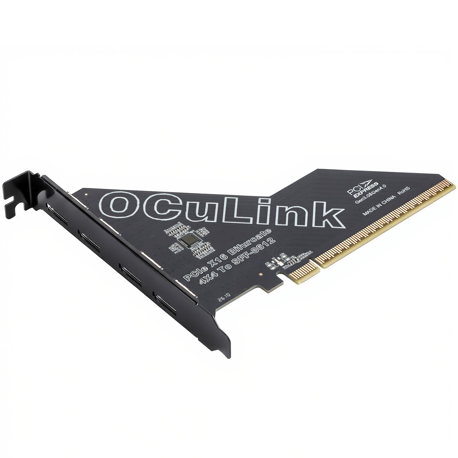 RGEEK OCuLink PCIe Card, PCIe x16 Bifurcation into 4× PCIe x4 OCuLink