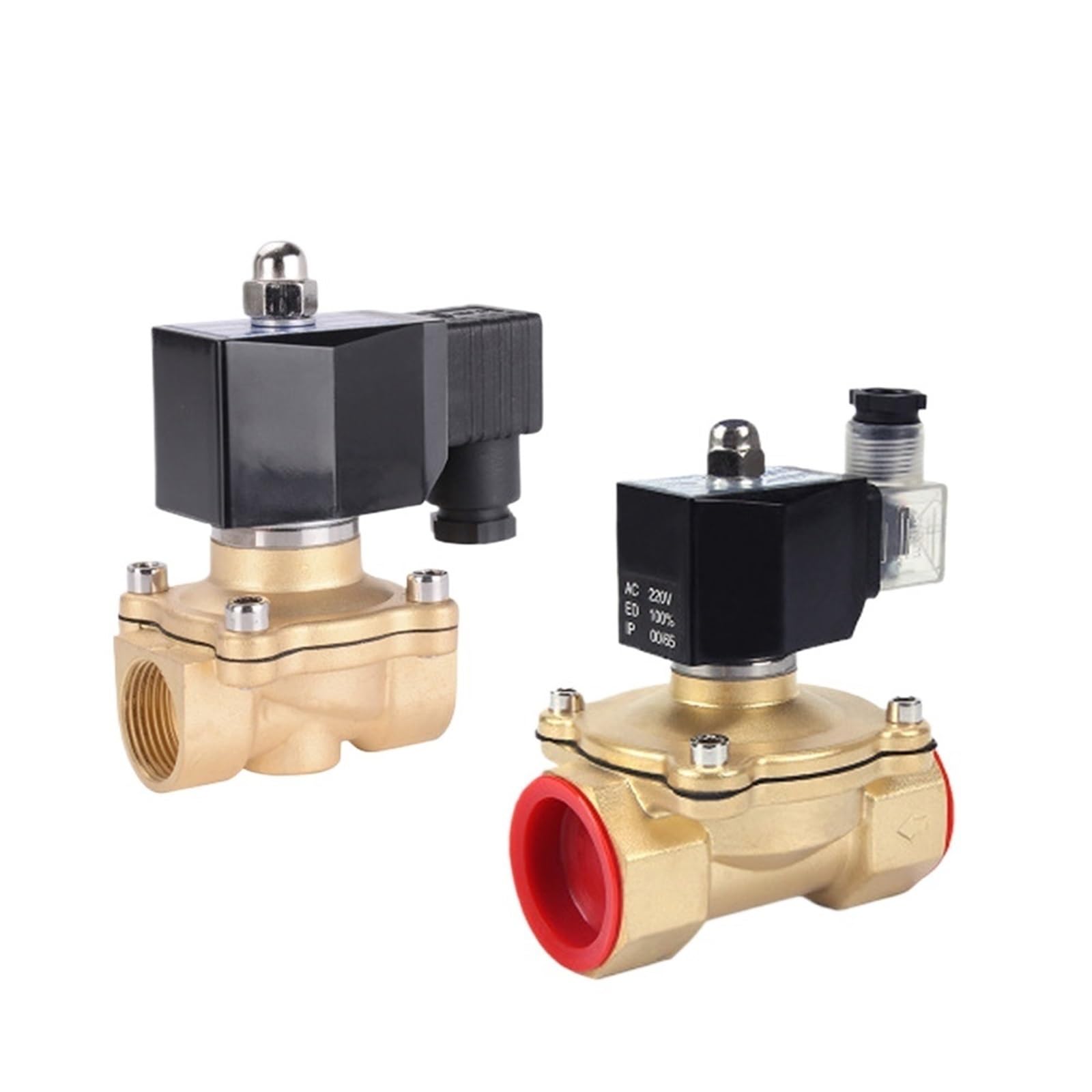 Válvula solenoide normalmente cerrada DN20 con sellos Vitón y bobina sellada IP65 24V