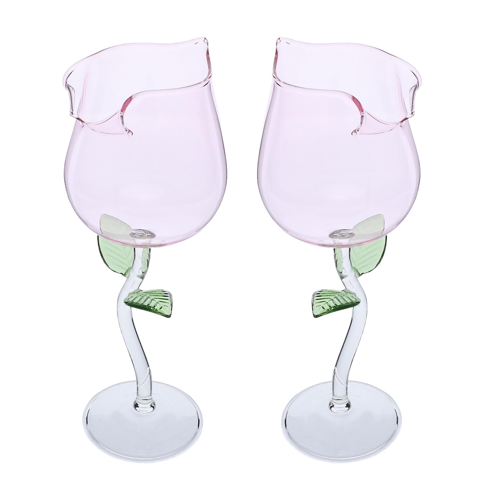 Verres à vin en forme de rose d'exception pour un contrôle de température