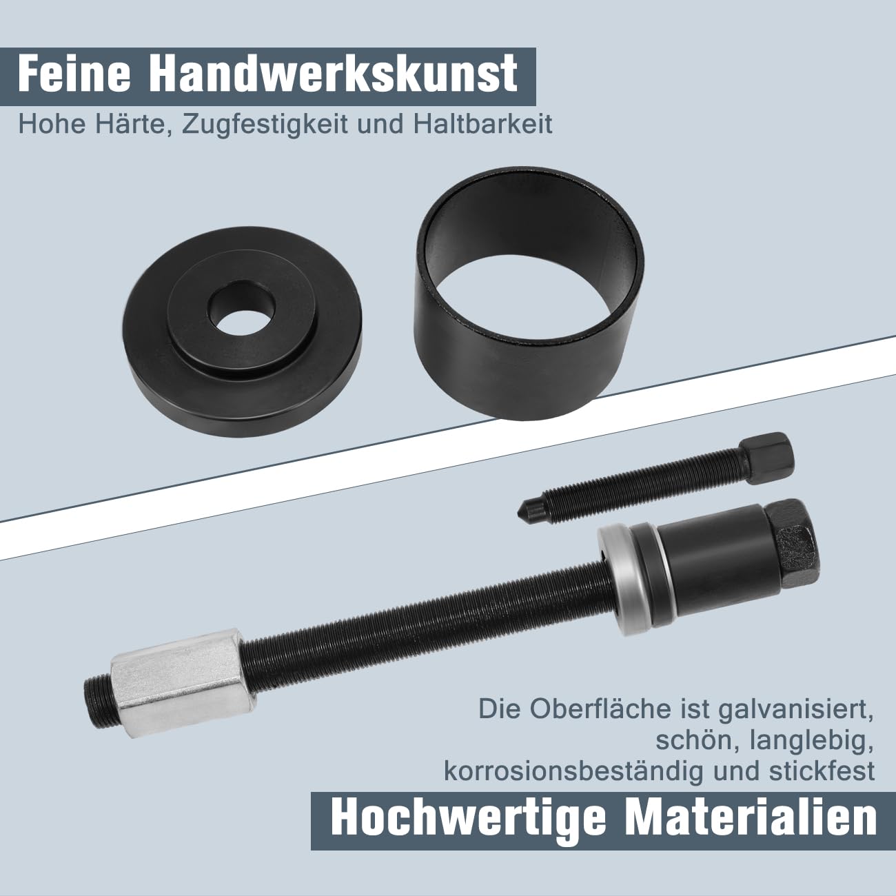 19 TLG Radlager Werkzeug Set Radlagerwerkzeug Radnabe Abzieher Ausdrücker Montage Demontage Kompatibel mit VW Kompatibel mit Audi Kompatibel mit Opel Kompatibel mit FIAT Kompatibel mit BMW