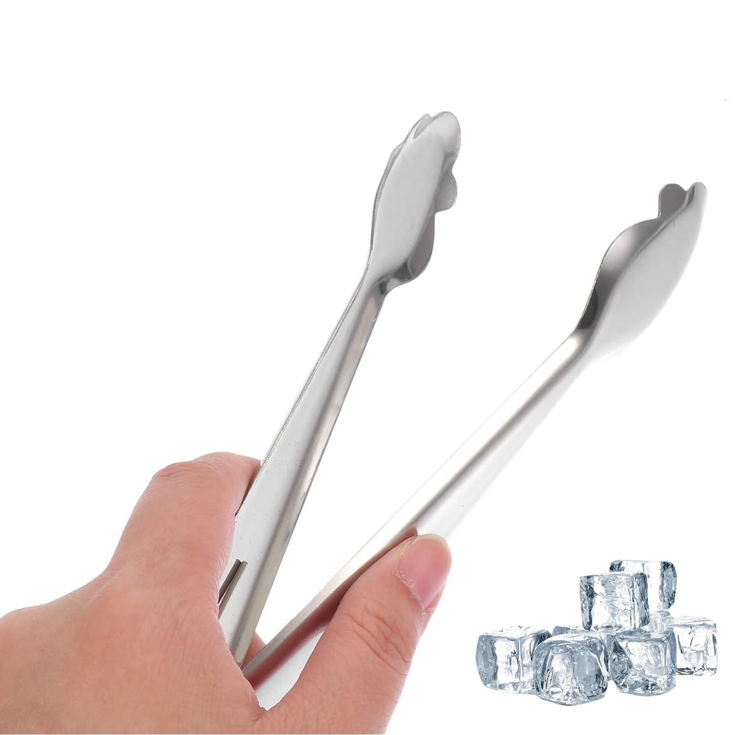 CHIEFZOCO Pinzas para Hielo Acero Inoxidable 18.5 cm