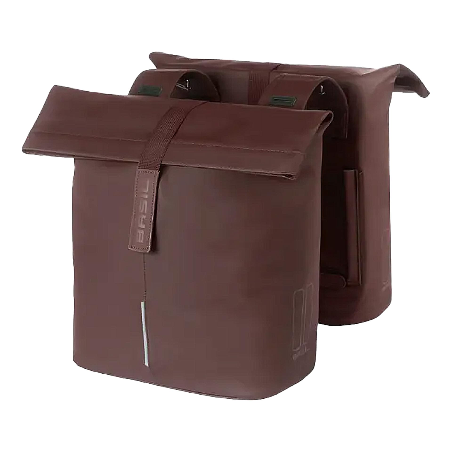 Basil City Bicycle Double Bag, 28-32L, Brown, 12 x 29 x 30 cm