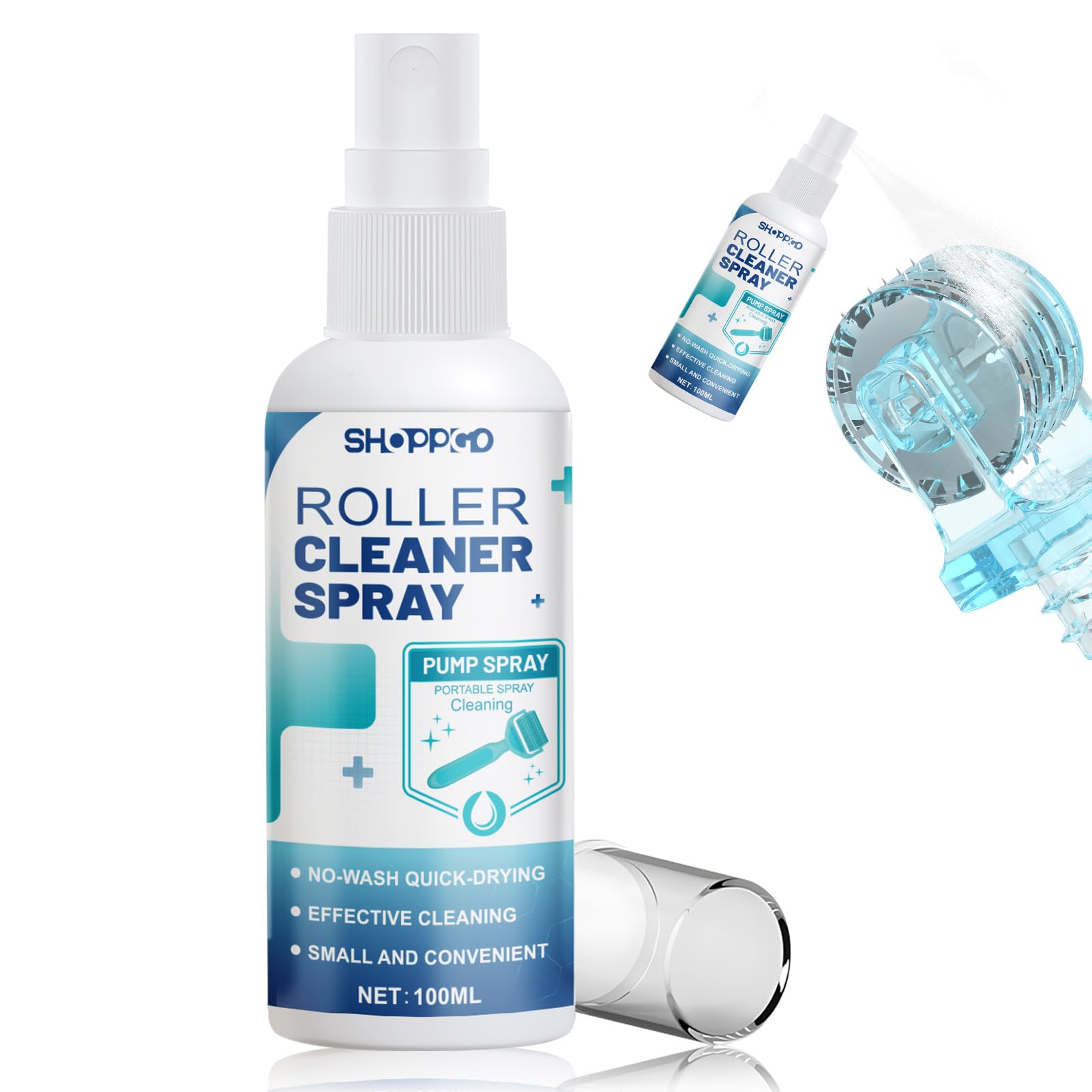 Microneedling Viso Roller Cleaner, Derma Roller Cleaner, Spray Roller Cleaners, Adatto per Rulli, Microaghi, Derma Stamp, Pulizia Rapida ed Efficiente, 100ml