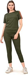 DTR FASHION® Lycra Blended Checkered Printed Tracksuit Co-ord Sets for Women_TS_HALF_CHECKS_NEW Price In India