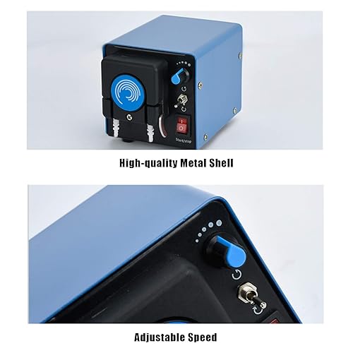 Miniatura 4 de Bomba peristáltica, motor de paso a paso de velocidad ajustable, bomba de líquido peristáltico de 0.0-4.7fl ozmin, velocidad de flujo, bomba