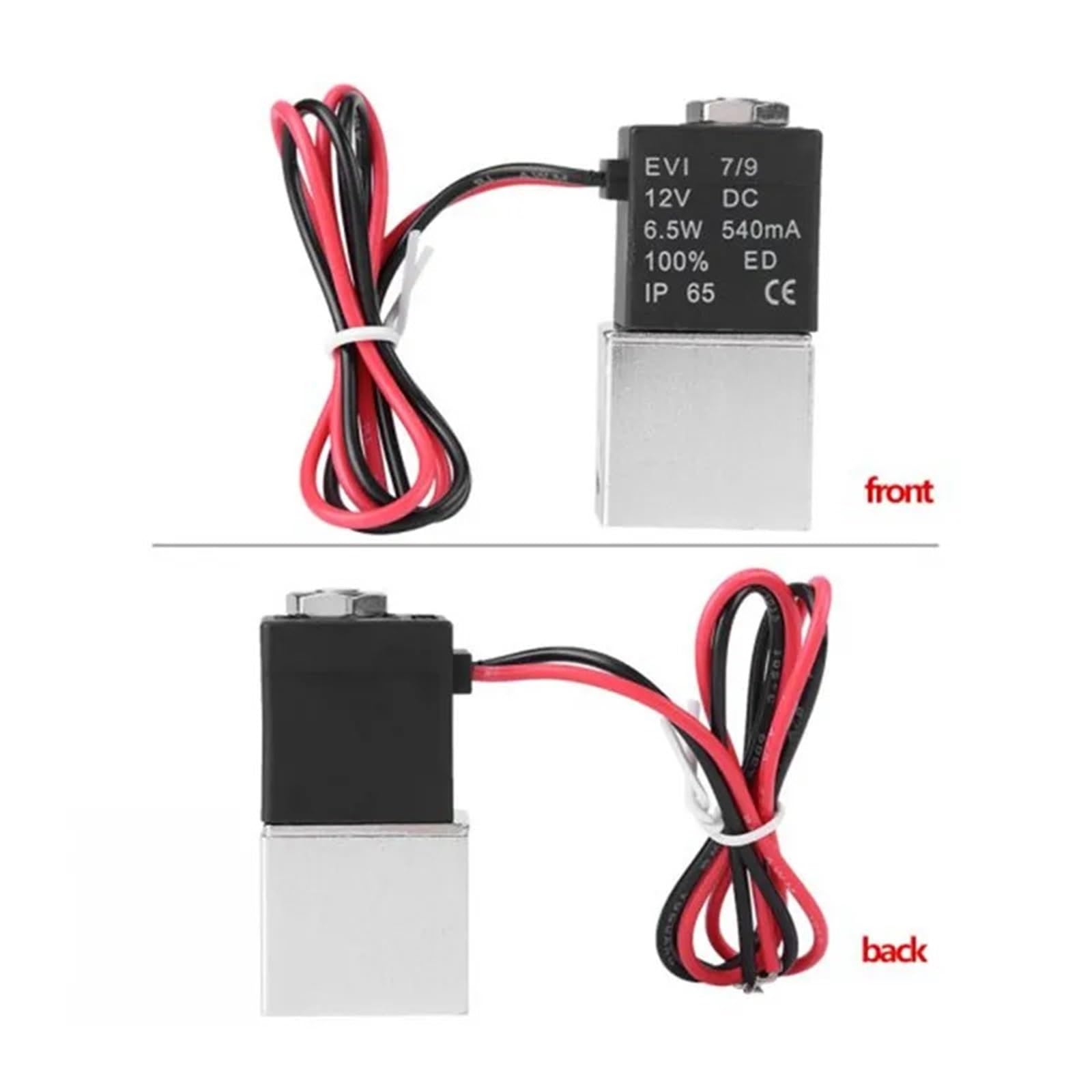 Válvula Solenoide 2V025-1/8 de 1/8 pulgadas DC24V válvulas neumáticas de acción directa normalmente cerradas de 2 vías 1 Uds