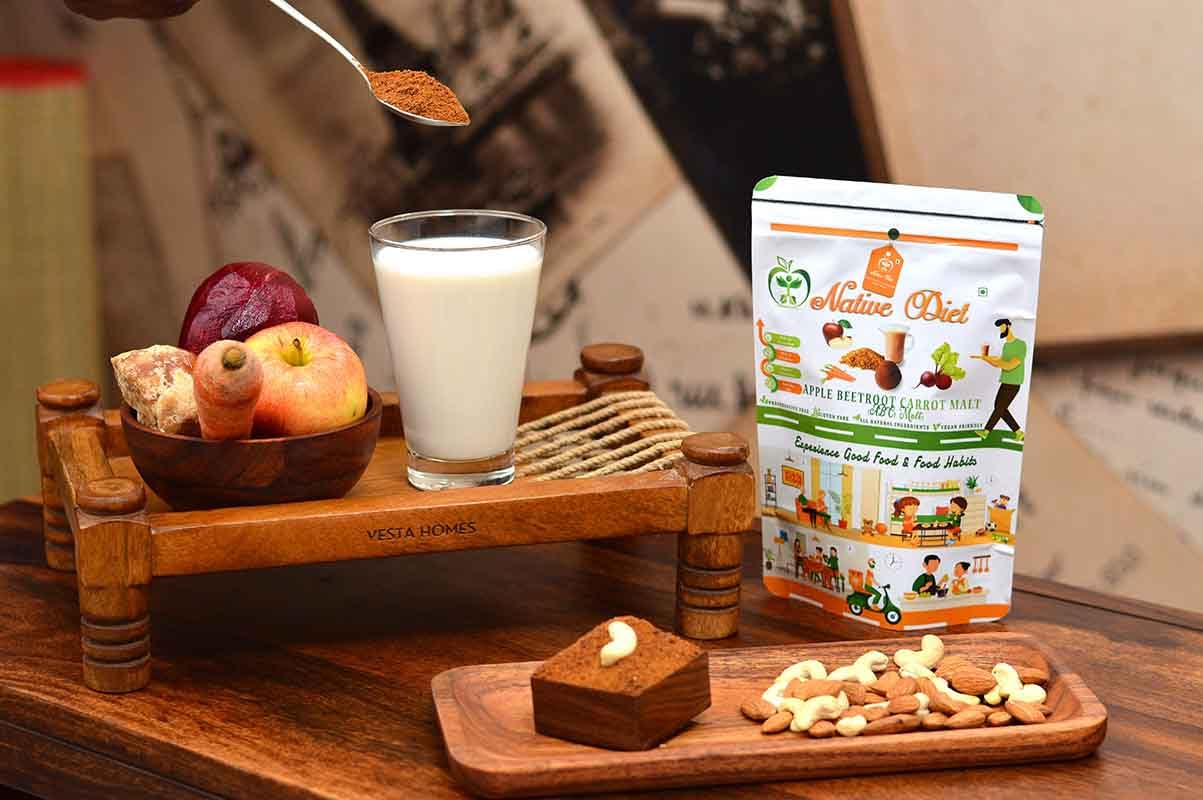 Native Diet ABC Malt|Ultimate Health Drink For Energy & Immunity|Nutritional Milk Mixes|Vegan Friendly|Tasty & Healthy|Stamina & Immunity Boost|All Natural Ingredients|Healthy Drink (250,ABC) - Image 4 thumbnail