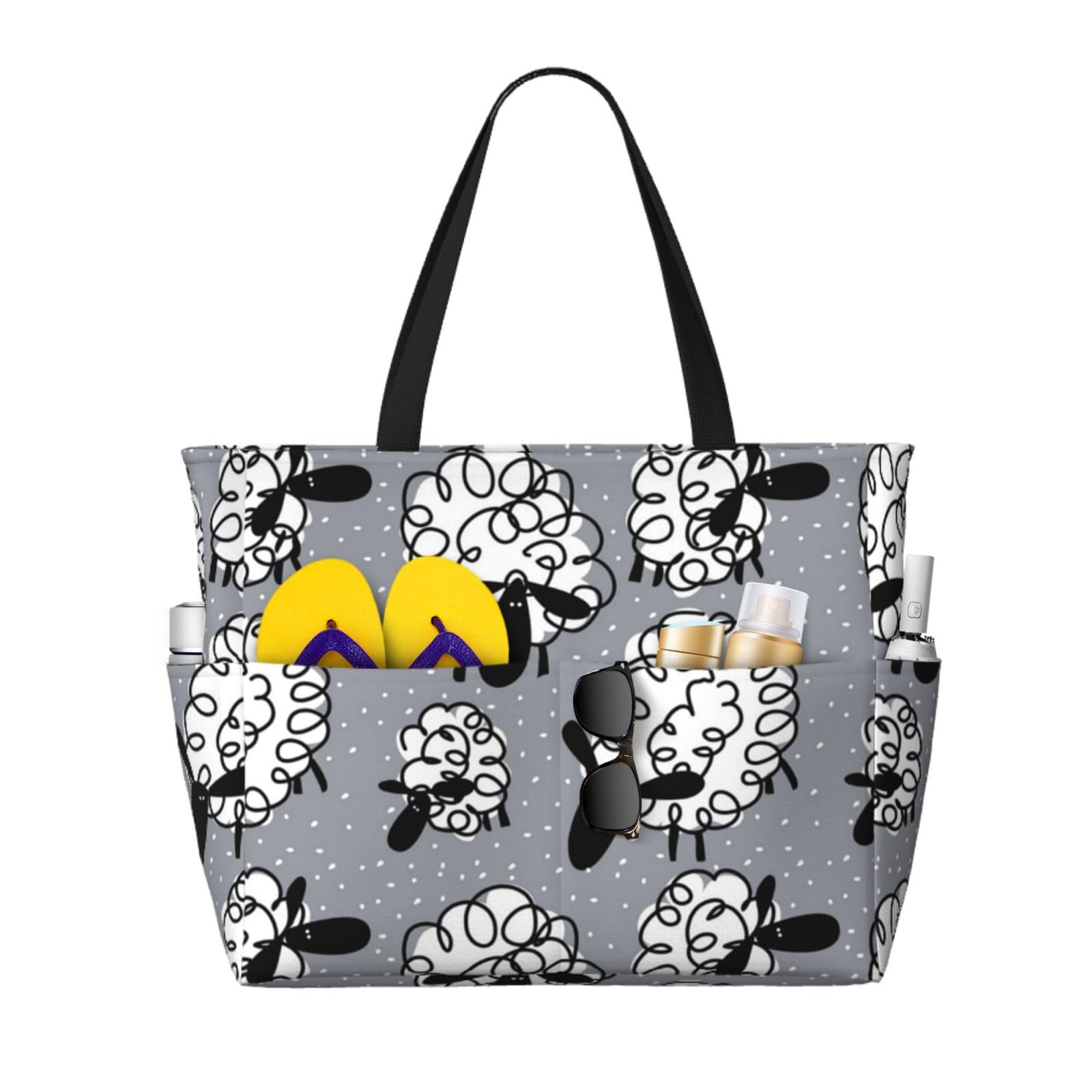 Sac de plage mouton drôle grand format pour ne plus manquer d'espace - 8