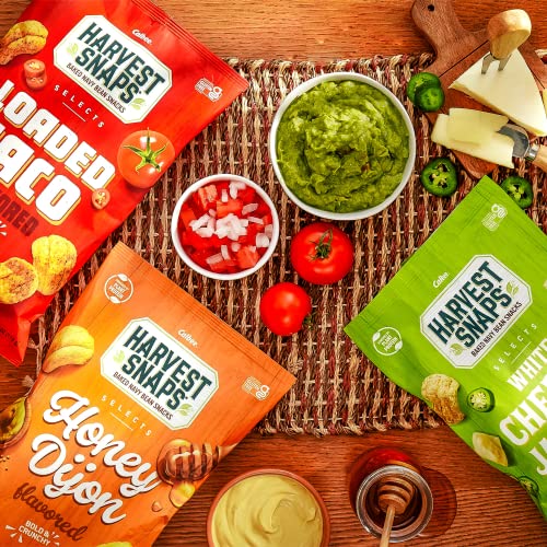 Harvest Snaps Veggie Chips (Loaded Taco Selects) | Powered By Plant Protein, Gluten Free, Non-Gmo Baked Vegetable Crisps | Made In Usa (8 Snack Packs) #TOP6