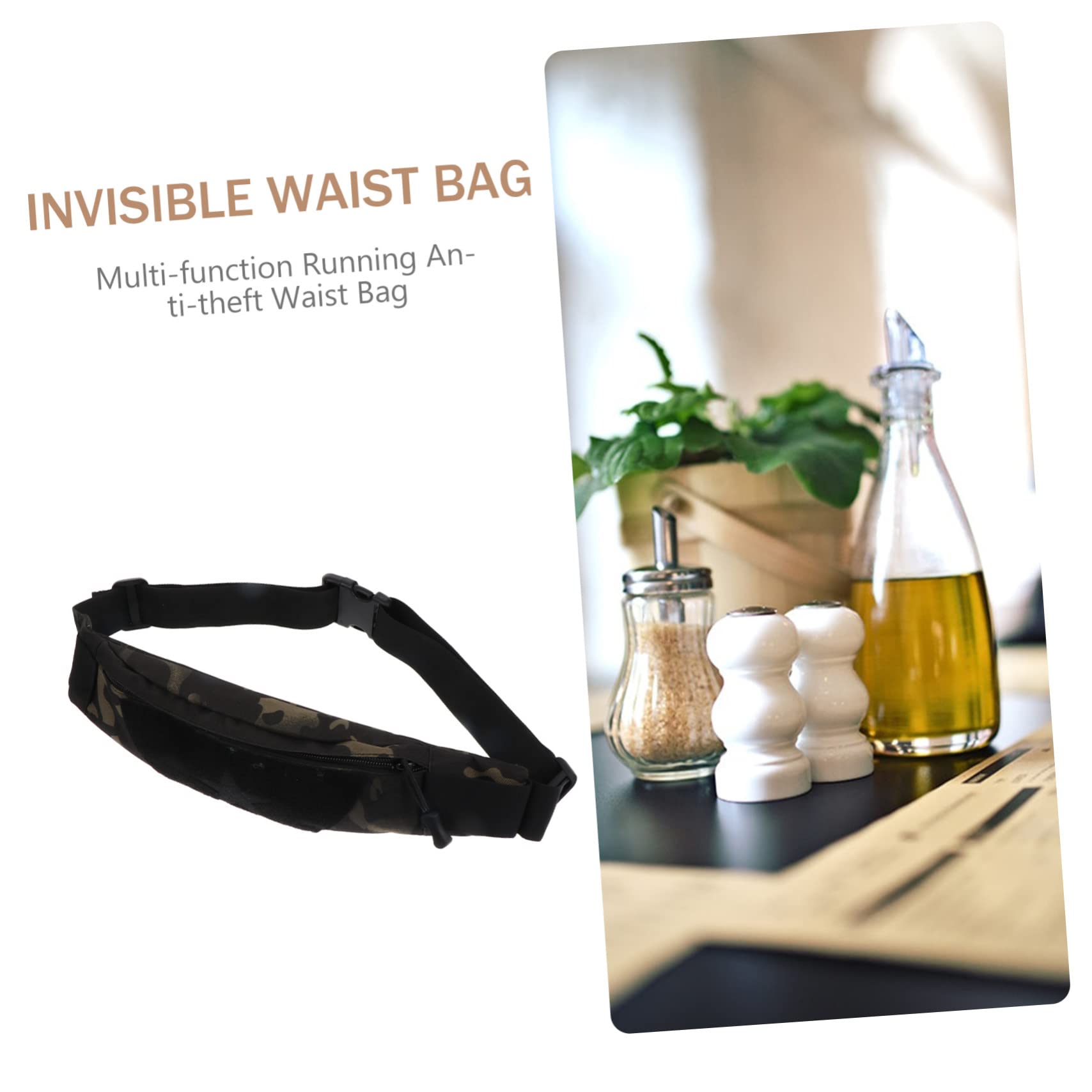 SOIMISS 2piezas Riñonera Para Hombre Bolsa De Cintura Antirrobo Para y Fanny Pack Multifuncional Para Teléfonos y Accesorios
