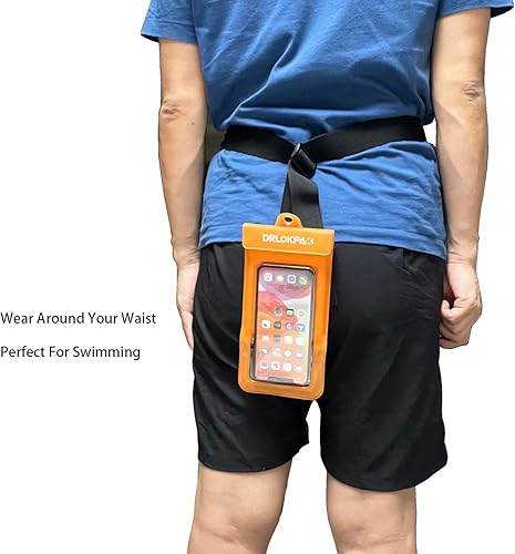 Miniatura 9 de DRLOKPAK Bolsa de cintura impermeable para surfear, bolsa cruzada en el pecho, riñonera para snorkel, bolsa de natación, playa, flotante, soporte