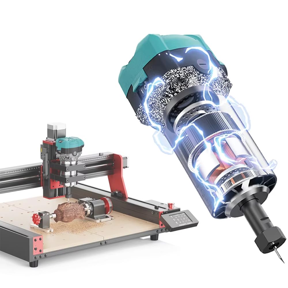 TWOTREES TTC 450 Trimmer Kit 800W Wood Trimmer Router Spindle for TTC450 Pro Engraving Machine CNC Engraver Wood Router Compact Router Tool with Suitcase