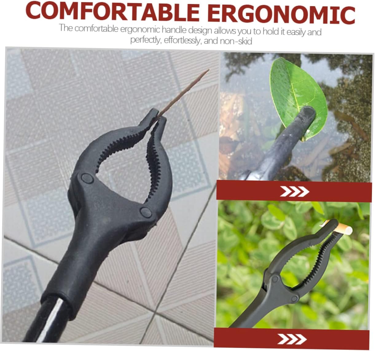 ORFOFE Litter Picker Trash Gripper for Outdoor Use Metal Grabber for High Shelves Durable and Easy to Use