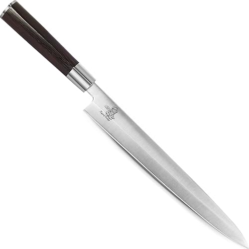 Miniatura 6 de Dexter Sashimi - Cuchillo japonés de acero para sushi de 8.2 pulgadas, cuchillo profesional de cocina Yanagiba de acero inoxidable para cocinar con