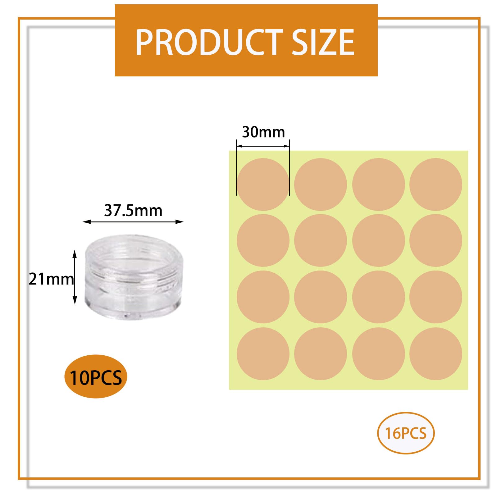 10 Pièces Pots Cosmétiques Vide en Plastique Clair De Voyage Conteneurs Cosmétiques Pot Échantillon pour Lotion, Crème, Stockage de Maquillage (10g / 10ml)