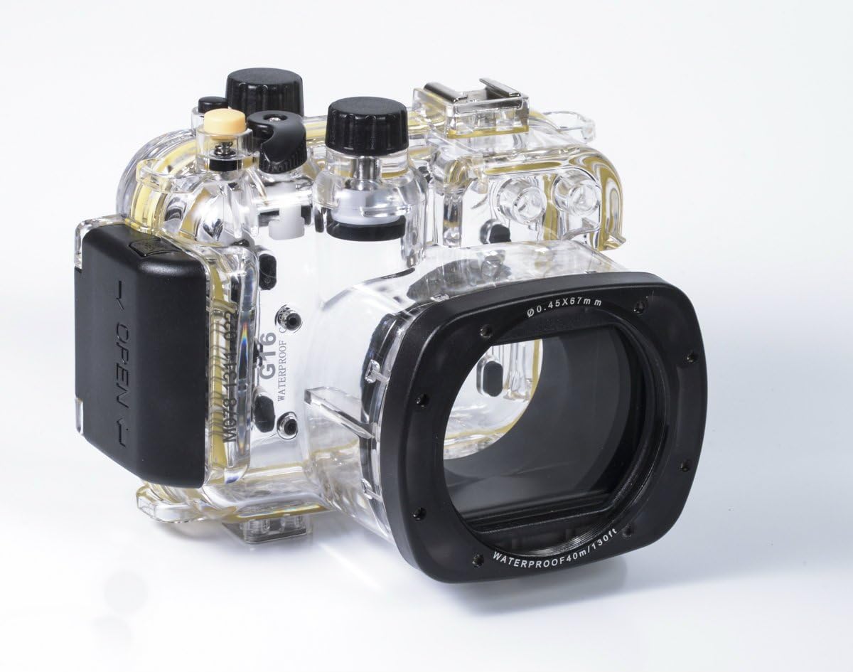 CameraPlus - High Performance Underwater Case Camera Housing Diving for for Canon PowerShot G16 Up To 40 Meters(130ft.) - as WP-DC52