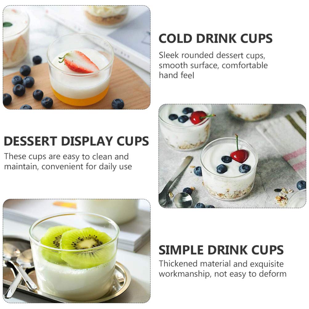 Coppetta per gelato in vetro da 150 ml, 6 pezzi per dessert e frutta