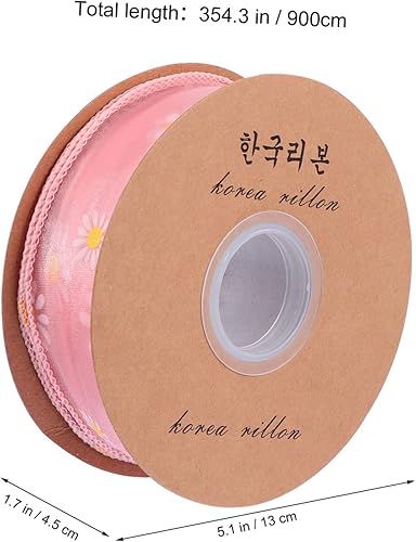 Miniatura 2 de VILLCASE 3 rollos de cinta para decoración de boda, decoración de ceremonia de boda, cesta de regalo, decoración de álbumes de recortes, adornos de