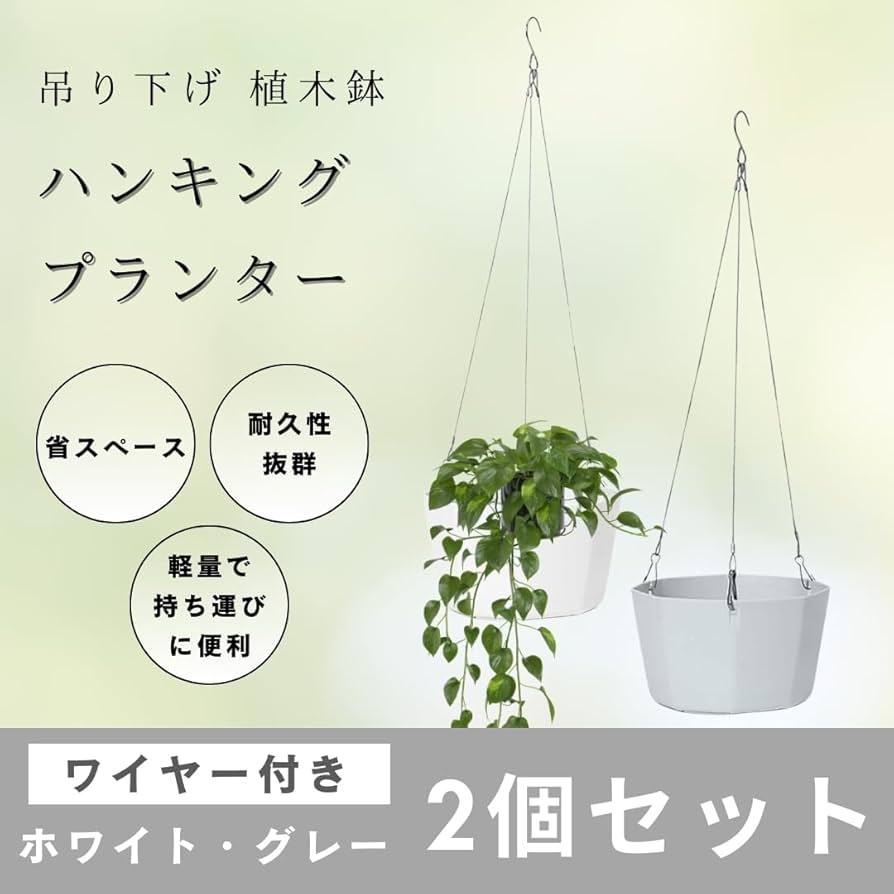 Amazon.co.jp: Sweet Plus ハンギングプランター 吊り下げ 植木鉢