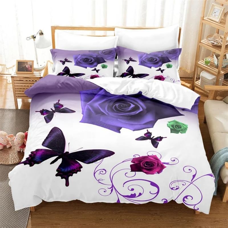 Housse de Couette 240 x 260 Violette pour Transformer votre Chambre