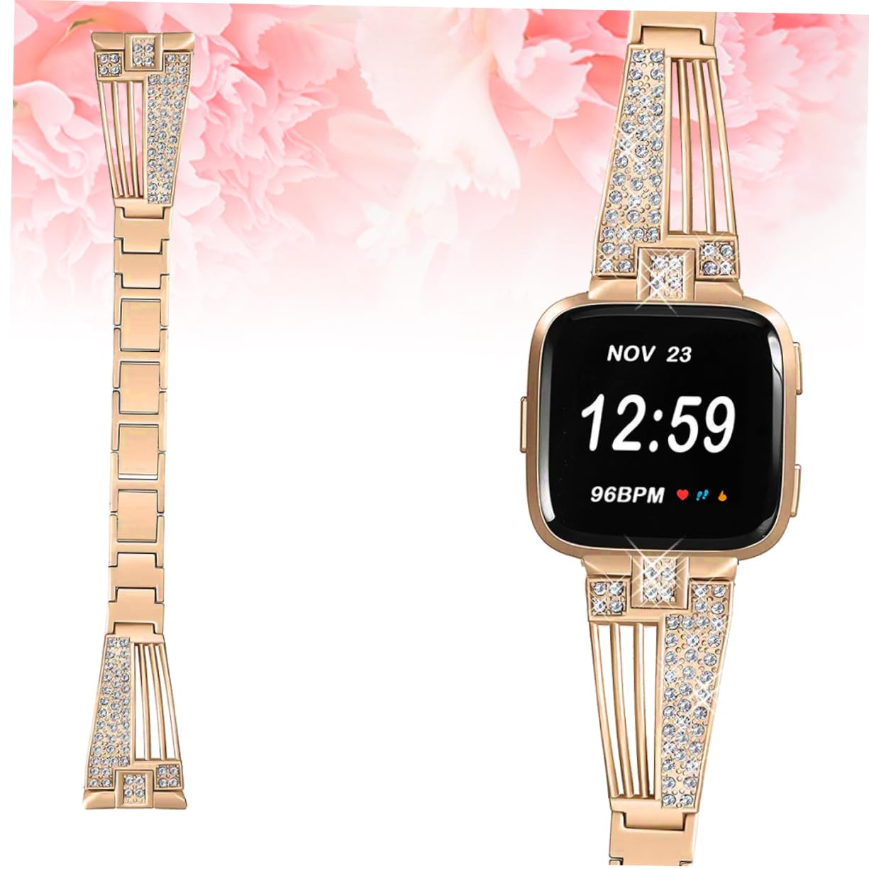 UKCOCO 3 Pcs Femmes Montres Strass Bracelets Cristaux Bracelet s De Montre Bandes s Pour Femmes Remplaçable En Acier Inoxydable De Montre