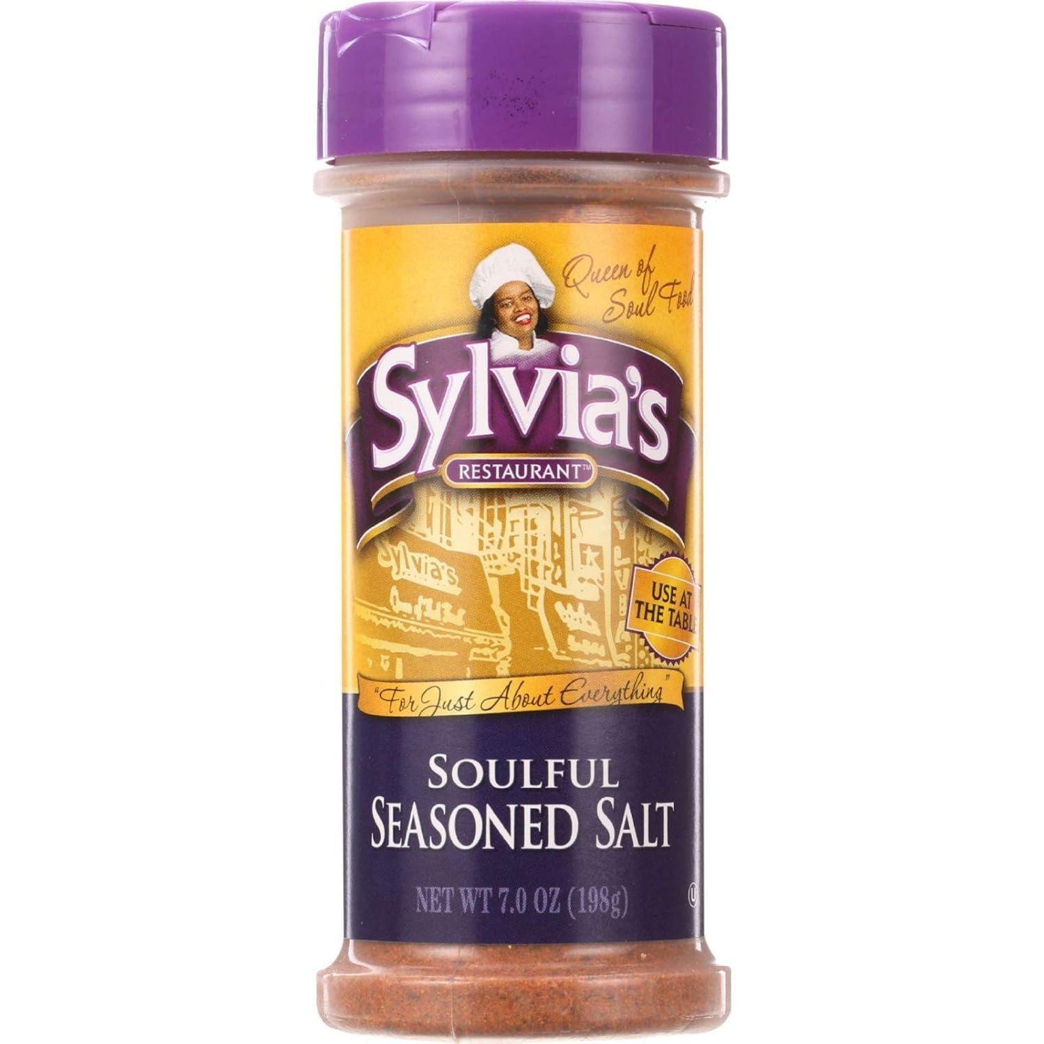 Sylvia’s Soulful Seasoned Salt, All-Purpose Seasoning Mix for Steak, Chicken, Vegetables, and More, 7oz