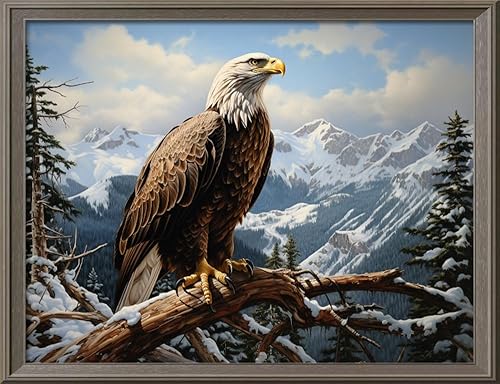 Miniatura 83 de Leczany Kit de estampado de punto de cruz para adultos o niños, hermoso paisaje junto al río, patrones de bordado de bricolaje, kit de manualidades