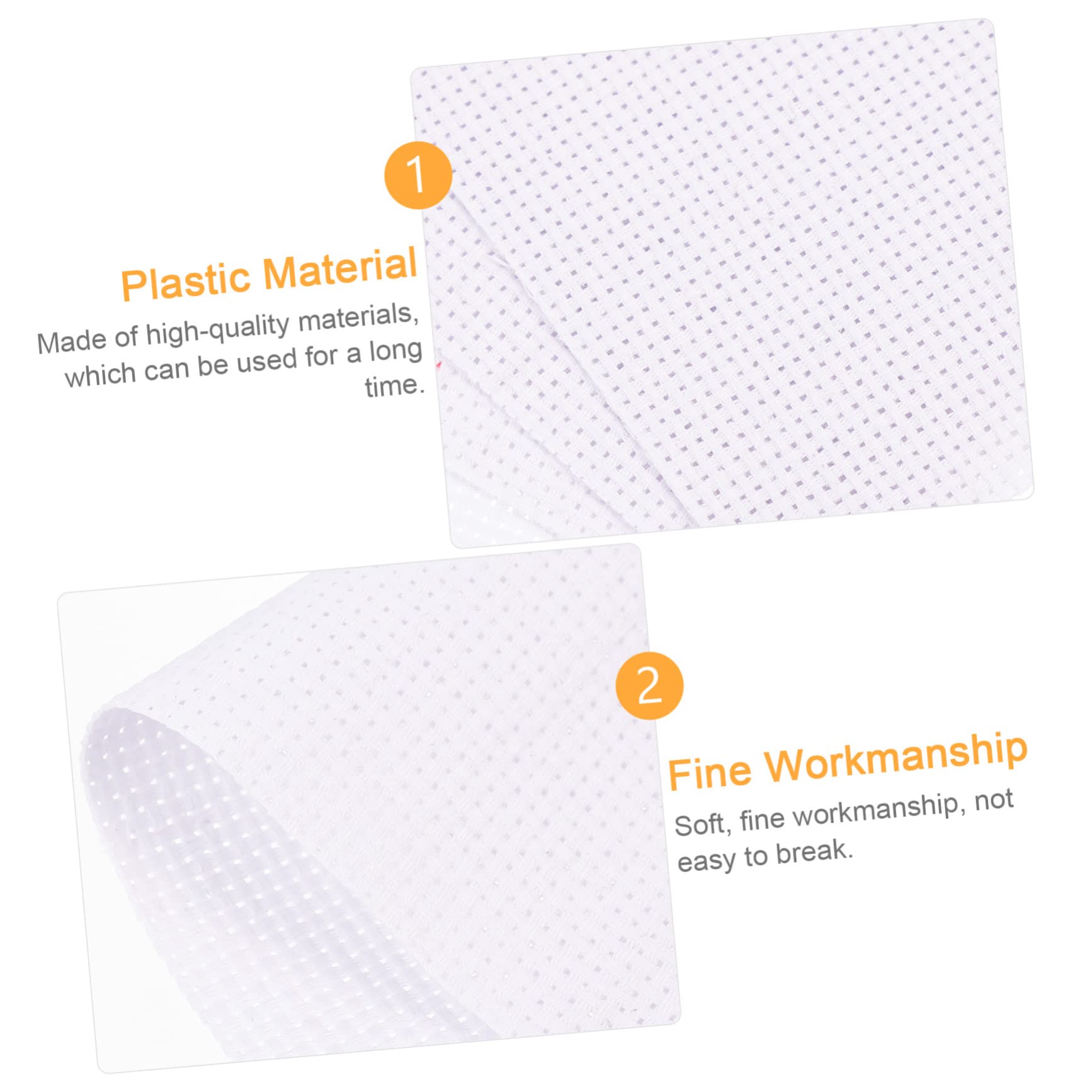 Beatifufu 11 Count Cross Stitch Fabric 12x18 Inches 4 Pieces Cotton Embroidery Cloth Decor Needlework Supplies