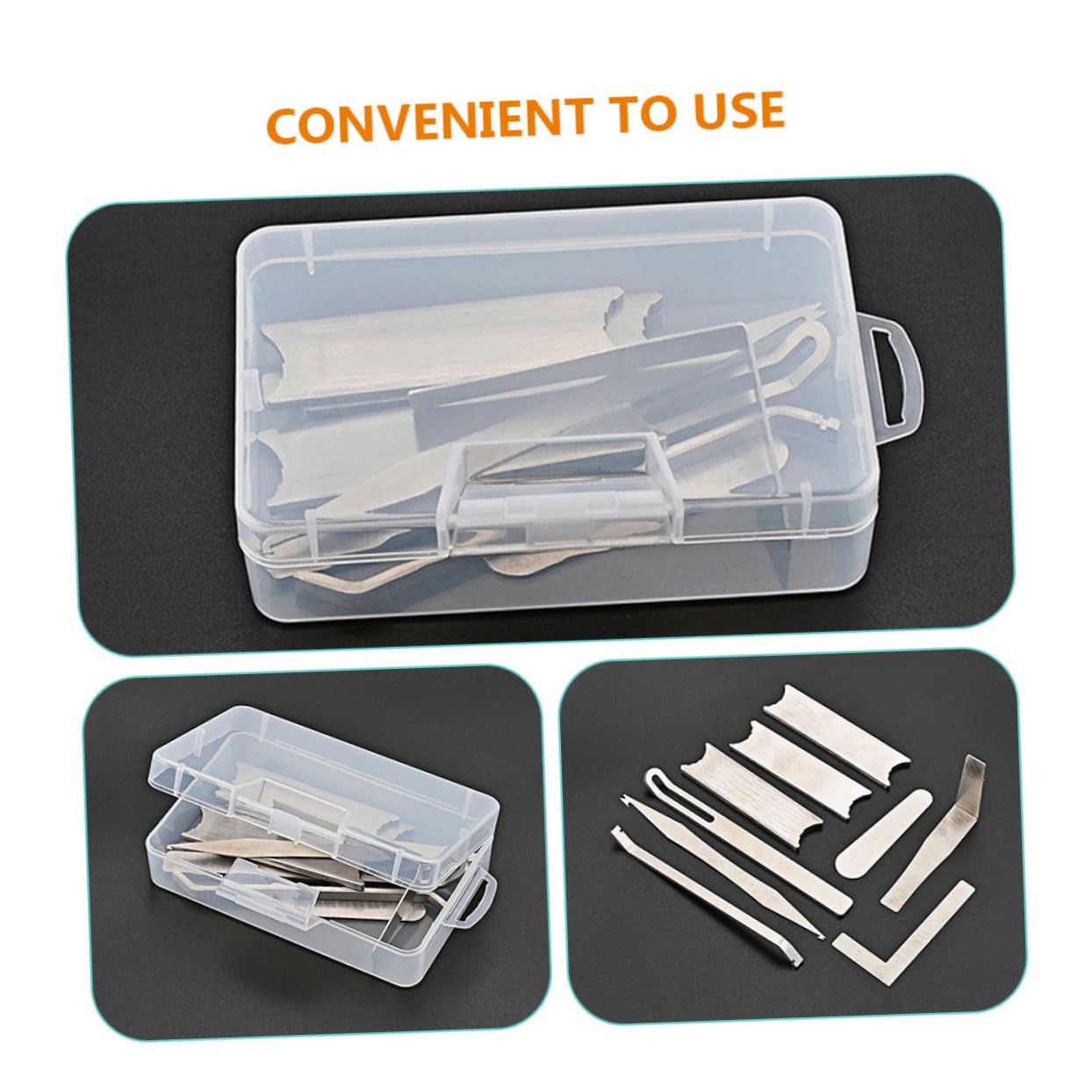Kit di Riparazione per Sassofono e Clarinetto Argento | Strumento Portatile in Metallo, Manico Antiscivolo, Regolazione del Giunto e Finitura Resistente All'usura