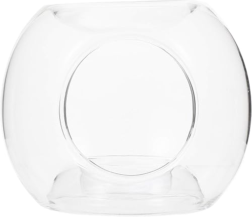 Miniatura 9 de Uonlytech Portavelas de vidrio transparente quemador de aceite esencial Quemador de cera de vela de tarta calentador difusor aroma calentadores de
